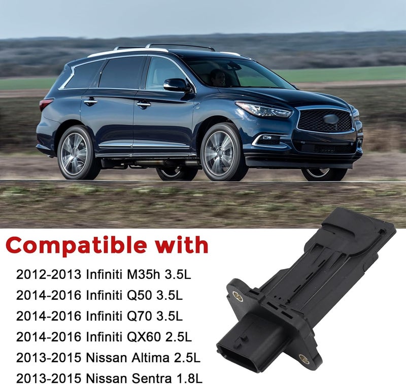 RLP حساس تدفق الهواء الشامل MAF متوافق مع نيسان ألتيما سنترا باثفايندر إنفينيتي M35h Q50 Q70 QX60 1.8L 2.5L 3.5L بديل ل 22680-1MG0A MAF0102 - Image 3